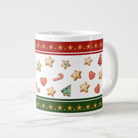 Jumbo Mug with Christmas Cookies Jumbo-Tasse (Vorderseite Rechts)