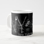 Jumbo New York Coffee Tasse NYC Personalisiert Cup<br><div class="desc">New York Tasse Personalisiert NY City Souvenir Tasse Jumbo Coffee Cups Cool New York USA Souvenirs Cups Tasse Ihr Name Hier CityCityscape NYC Geschenke für Männer, Frauen Zuhause & Büro Schöne anpassbare New York Cups Empire State Gebäude Skyline Souvenir Jumbo Cups Cityscape New York Geschenke Souvenirs Custom Large New York...</div>