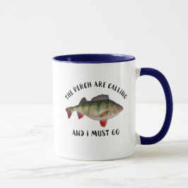Jumbo Perch Fishing Zitat Männer Hobby Tasse