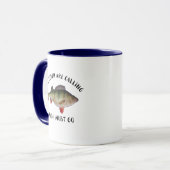 Jumbo Perch Fishing Zitat Männer Hobby Tasse (Vorderseite Links)