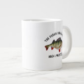 Jumbo Perch Fishing Zitat Männer Hobby-Tasse Jumbo-Tasse (Vorderseite Rechts)