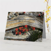 JUMBO Personalisiert Name Retirement Herzlichen Gl Karte (Gelbe Blume)