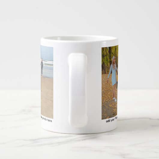 Jumbo Personalized Mug für Vater Jumbo-Tasse (Rückseite)