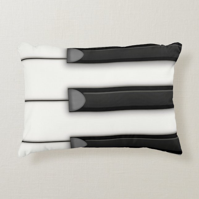 Jumbo Piano Keys Detail Musical Dekokissen (Vorderseite)