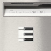 Jumbo Piano Keys Detail Musical Magnet (In Situ (Geschirrspüler))