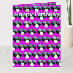 Jumbo Pinke Rasen-Boccia-Karten zum Geburtstag, Karte