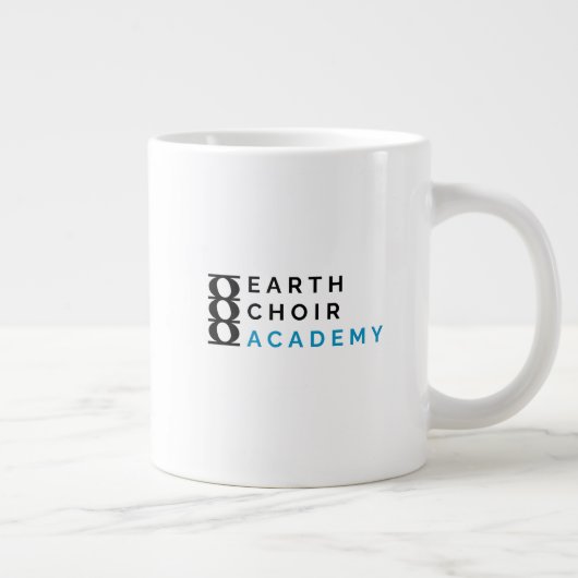 Jumbo Pint für das Logo der Earth Choir Academy Jumbo-Tasse (Rechts)