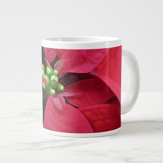 Jumbo Poinsettia Mug Jumbo-Tasse (Vorderseite Rechts)