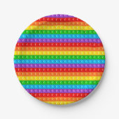 Jumbo-Pop, Rainbow-Circle Pappteller (Vorderseite)