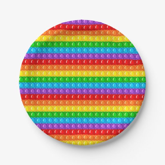 Jumbo-Pop, Rainbow-Circle Pappteller (Vorderseite)