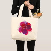 Jumbo Popflower Violet/Rosa Stoffbeutel (Vorderseite (Produkt))