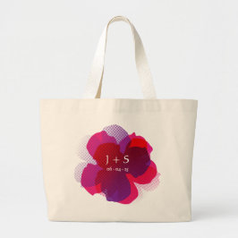 Jumbo Popflower Violet/Rosa Stoffbeutel