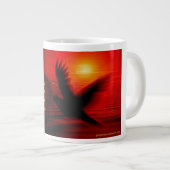 Jumbo Romantische Tasse mit Befolgen Sie Ihr Herza (Vorderseite Rechts)