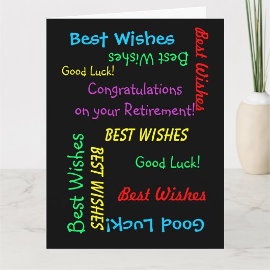 JUMBO-Ruhestand gratuliert allen von uns Karte (Vorderseite)