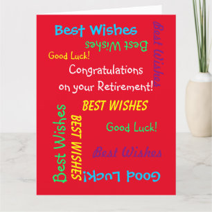 JUMBO Ruhestand Herzlichen Glückwunsch von uns all Karte