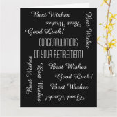 JUMBO Ruhestand Herzlichen Glückwunsch von uns all Karte (Gelbe Blume)