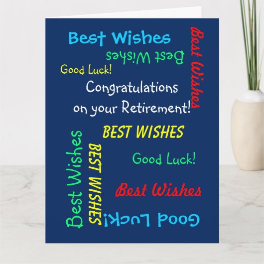 JUMBO Ruhestand Herzlichen Glückwunsch von uns all Karte (Vorderseite)