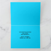 JUMBO Ruhestand Herzlichen Glückwunsch von uns all Karte (Innenseite)