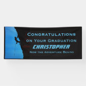 JUMBO Ruhestand oder Abschluss, Name, Rock Climber Banner (Horizontal)