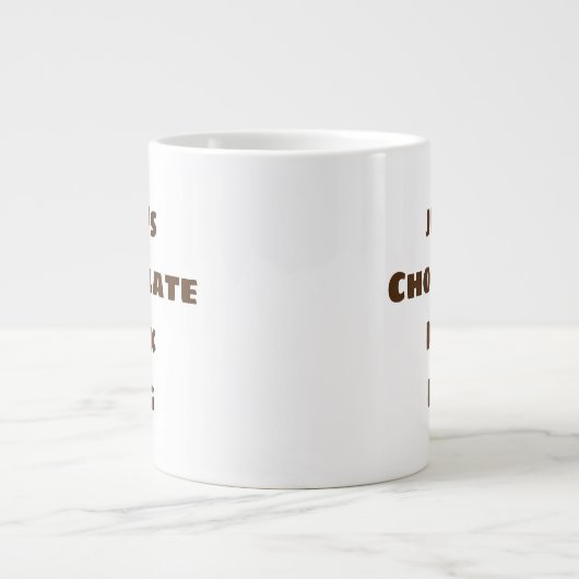 Jumbo Schokolade Tasse Personalisiert (Vorderseite)