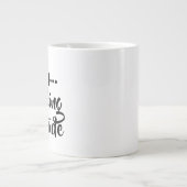 Jumbo shhh...Tasse der Dankbarkeit Jumbo-Tasse (Vorderseite)