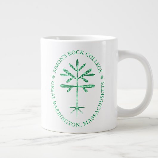 Jumbo Simons Rock-Siegel-Tasse in Green Jumbo-Tasse (Rechts)
