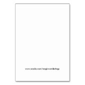 Jumbo Size-Gift-Tags | Vintag Blue Snowman Tischnummer (Rückseite)