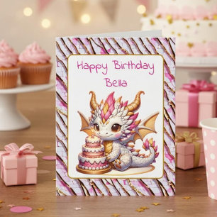 Jumbo-Sized Dragon Coloring Page Girls Geburtstag Karte