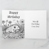 Jumbo Sized Personalisiert Axolotl Geburtstag Karte (Innenseite)