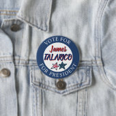 Jumbo-Sized Team James Talarico for President Button (Beispiel)