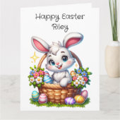 Jumbo-SizedAdorable Ostersonne und -farbseite Karte (Vorderseite)