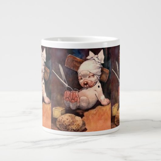 Jumbo Specialty Tasse, Adorable lustige Knochen Hu Jumbo-Tasse (Vorderseite)