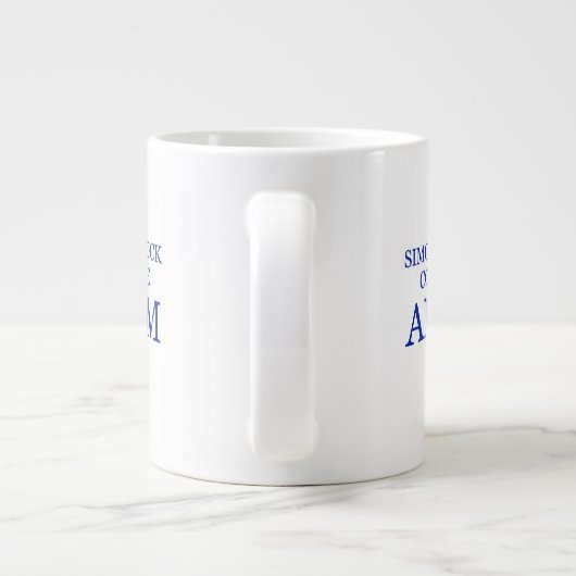 Jumbo "SRC Alum"-Tasse mit Blue Sapling Jumbo-Tasse (Rückseite)