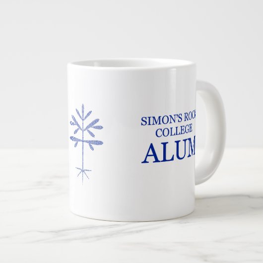Jumbo "SRC Alum"-Tasse mit Blue Sapling Jumbo-Tasse (Vorderseite Rechts)
