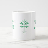 Jumbo "SRC Alum"-Tasse mit grünem Sapling Jumbo-Tasse (Vorderseite)