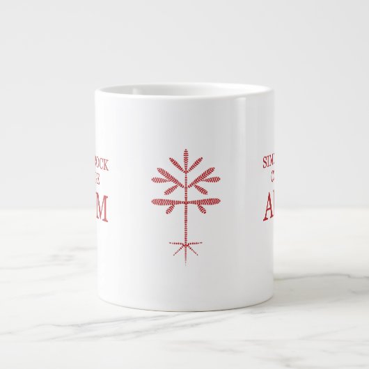 Jumbo "SRC Alum"-Tasse mit Red Sapling Jumbo-Tasse (Vorderseite)