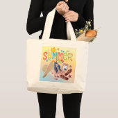 Jumbo Summer Tote Bag Stoffbeutel (Vorderseite (Produkt))