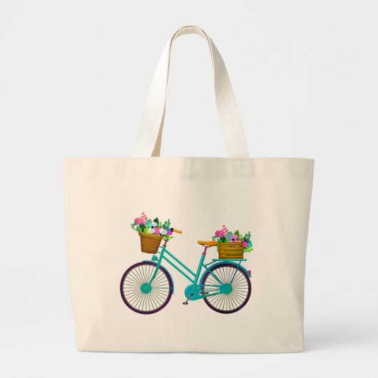Jumbo-Tasche - Fahrrad Jumbo Stoffbeutel (Vorne)