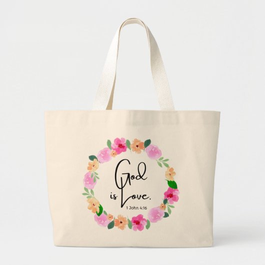 Jumbo-Tasche Gott ist Liebe Jumbo Stoffbeutel (Vorne)