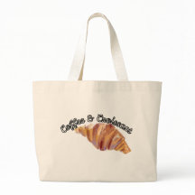 Jumbo-Tasche mit Croissant-Design 