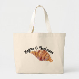 Jumbo-Tasche mit Croissant-Design  Jumbo Stoffbeutel