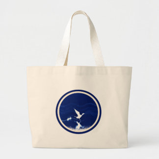 Jumbo-Tasche mit Indigo Bird abheben Jumbo Stoffbeutel