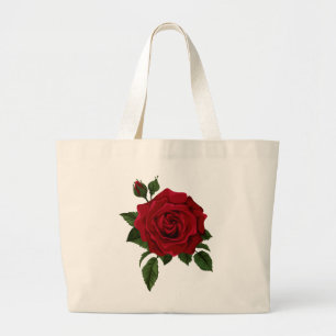 Jumbo-Tasche - Rose Jumbo Stoffbeutel
