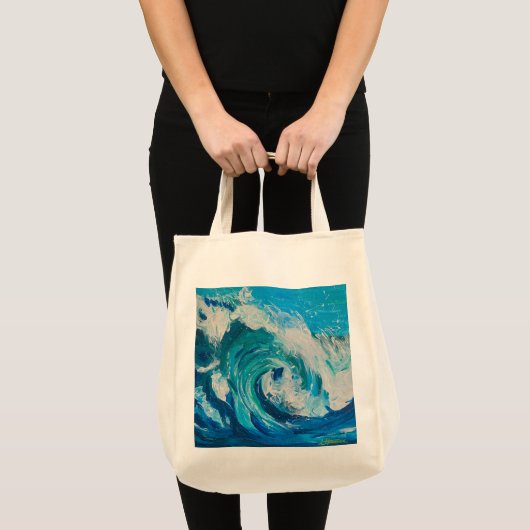 Jumbo-Tasche "Wave of Emotion" Tragetasche (Vorderseite (Produkt))
