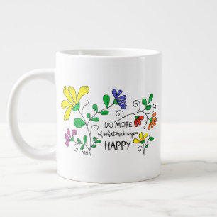 JUMBO-Tasse 20 oz. Fantastisches Blumendesign