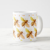 Jumbo Tasse BEE PATTERN (Vorderseite Rechts)