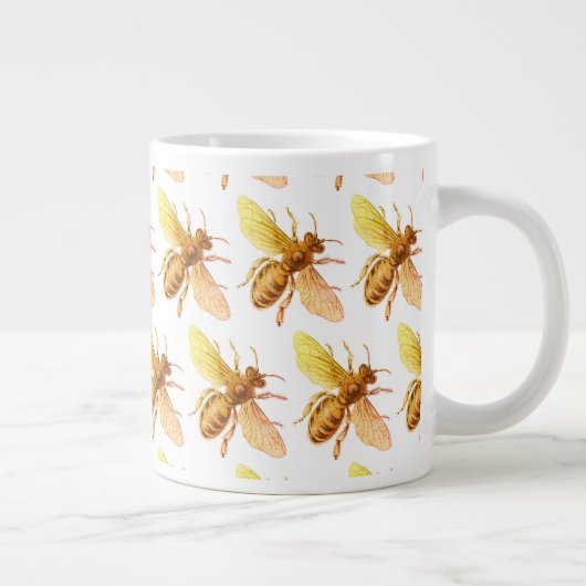 Jumbo Tasse BEE PATTERN (Rechts)