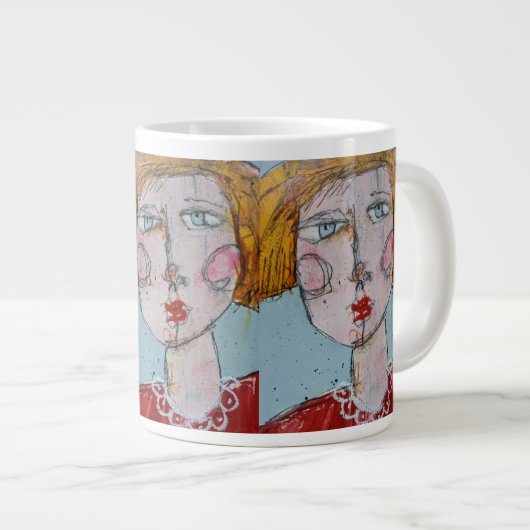 Jumbo-Tasse - Blonde Bombshell (Vorderseite Rechts)