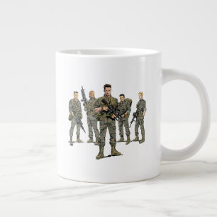 Jumbo-Tasse - "Blowback-Marines & Logo"