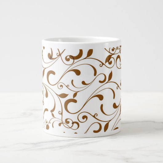 Jumbo-Tasse-Brown-Wirbel Jumbo-Tasse (Vorderseite)